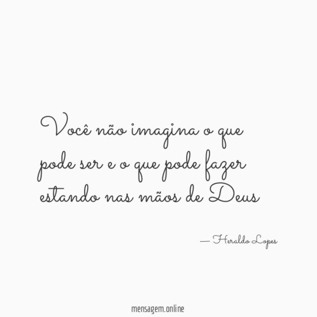 Você não imagina o que pode ser