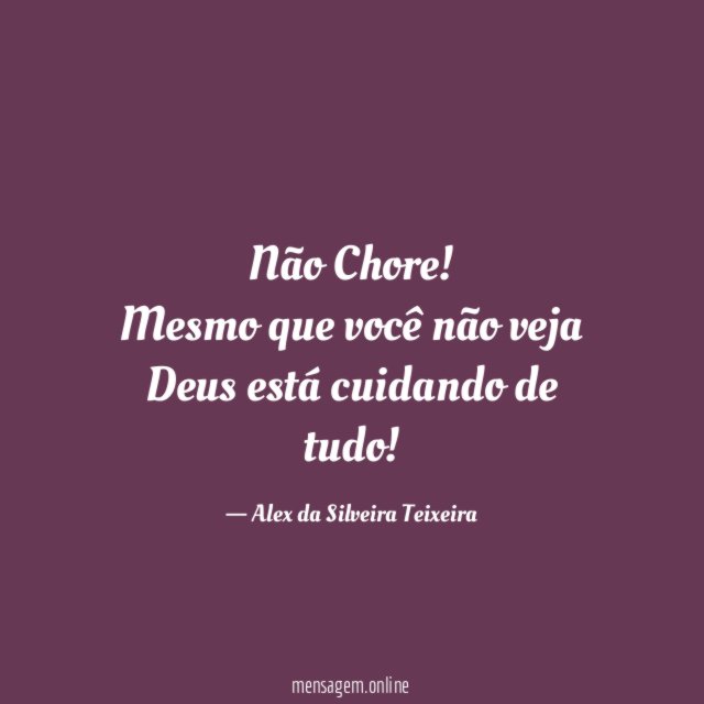 Não Chore