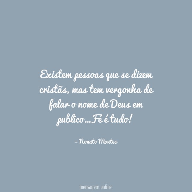 Existem pessoas que se dizem cristãs