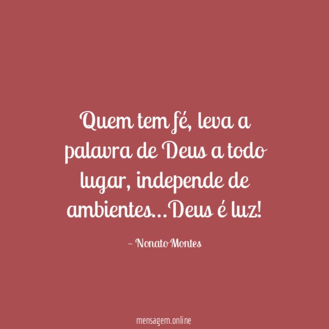 Quem tem fé