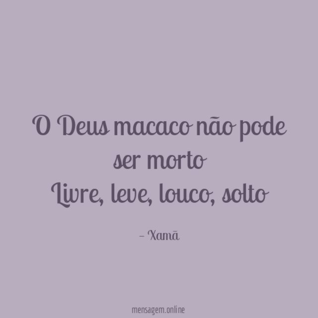 O Deus macaco não pode ser morto Livre