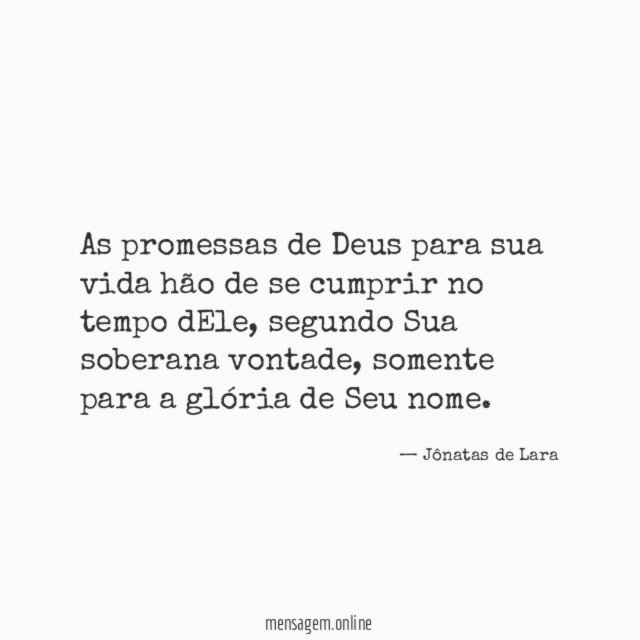 As promessas de Deus para sua vida hão