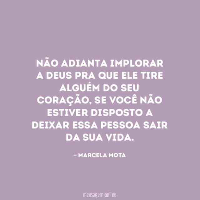 Não adianta implorar a Deus pra que ele