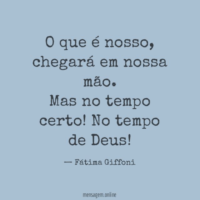 O que é nosso