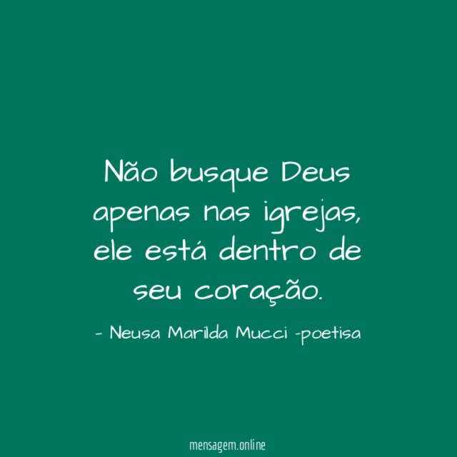 Não busque Deus apenas nas igrejas