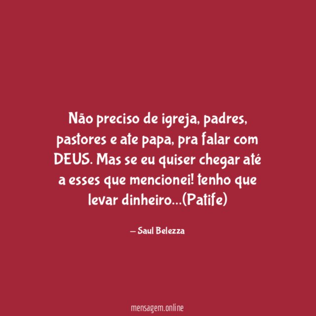 Não preciso de igreja