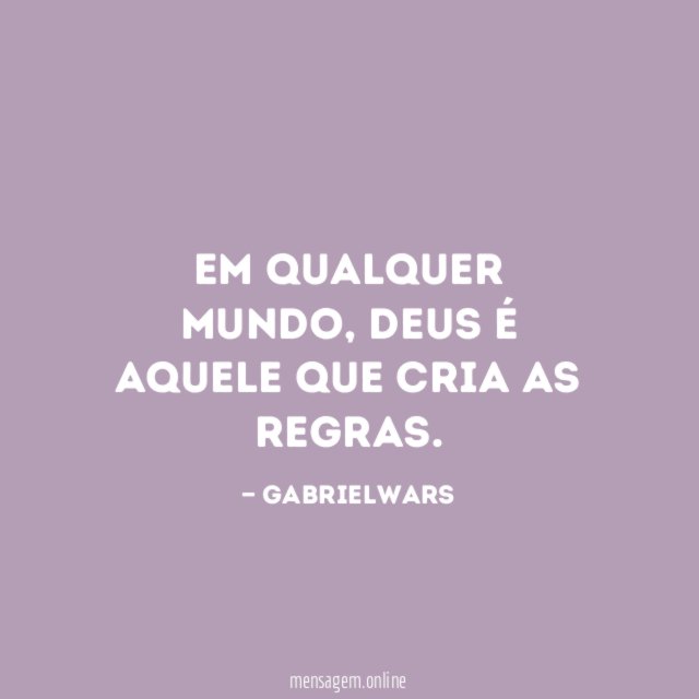 Em qualquer mundo