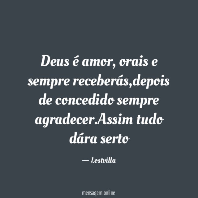 Deus é amor
