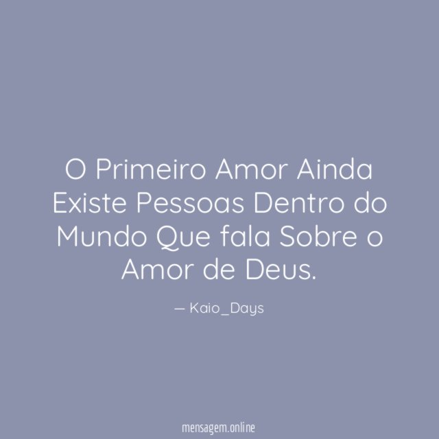 O Primeiro Amor