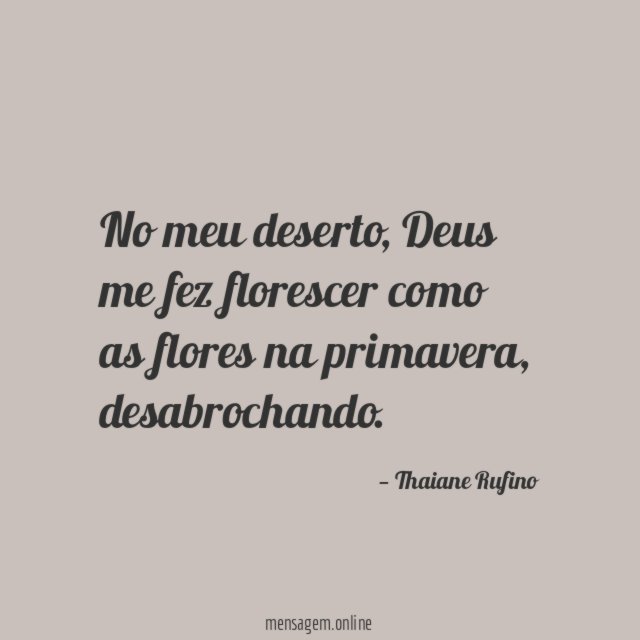No meu deserto