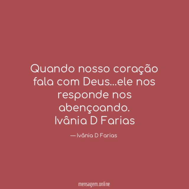 Quando nosso coração fala com Deus