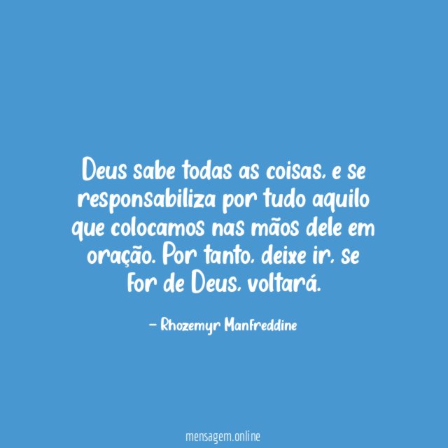 Deus sabe todas as coisas
