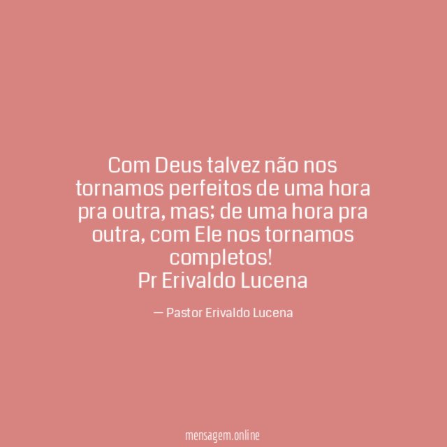 Com Deus talvez não nos tornamos perfeitos de