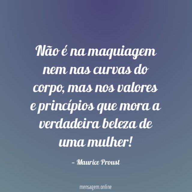 Não é na maquiagem nem nas curvas do corpo