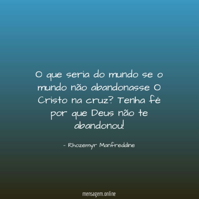 O que seria do mundo se o mundo