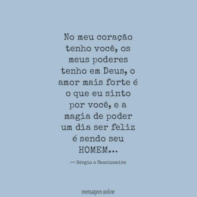 No meu coração tenho você