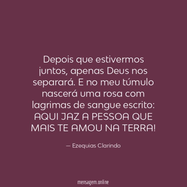 Depois que estivermos juntos