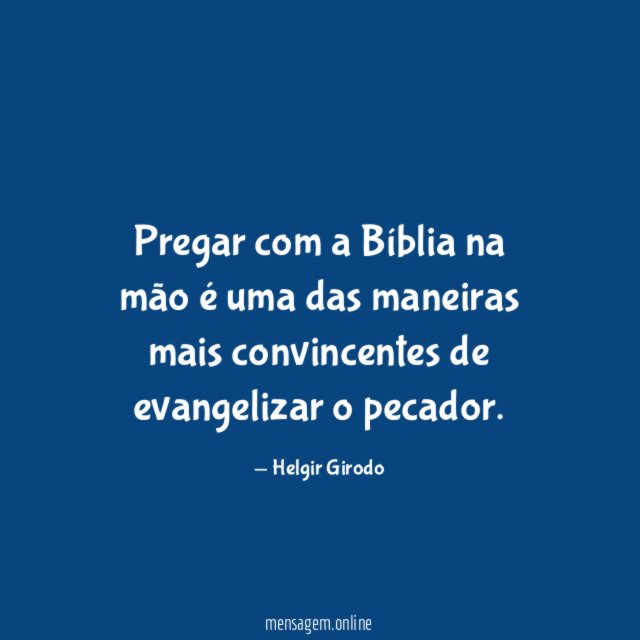 Pregar com a Bíblia na mão é uma