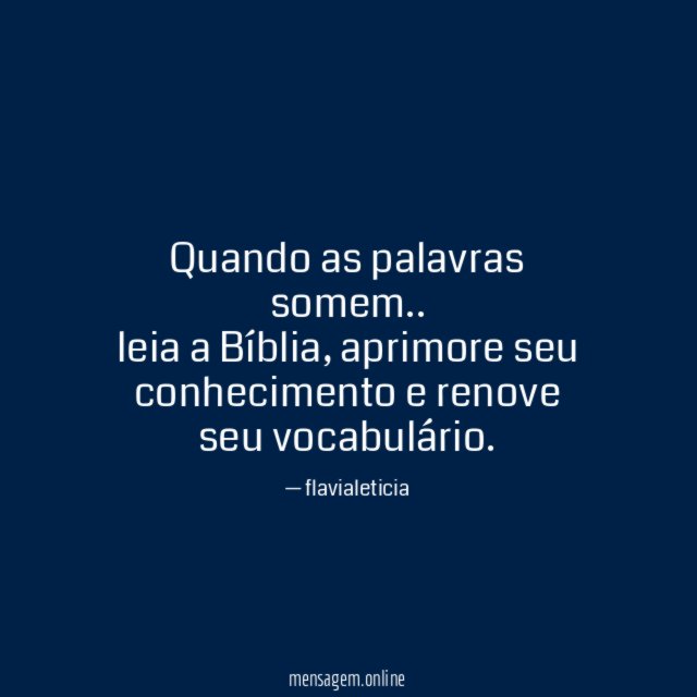Quando as palavras somem