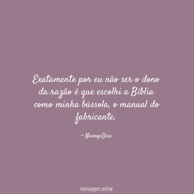 Exatamente por eu não ser o dono da