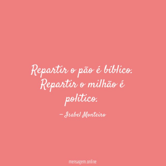 Repartir o pão é bíblico