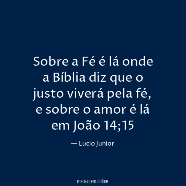 Sobre a Fé é lá onde a Bíblia