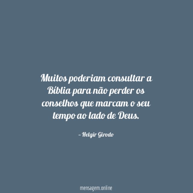 Muitos poderiam consultar a Bíblia para não perder