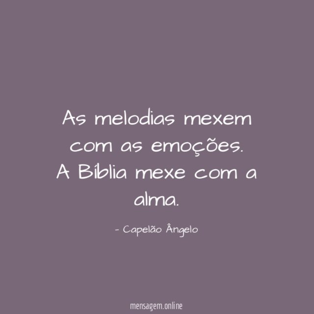 As melodias mexem com as emoções