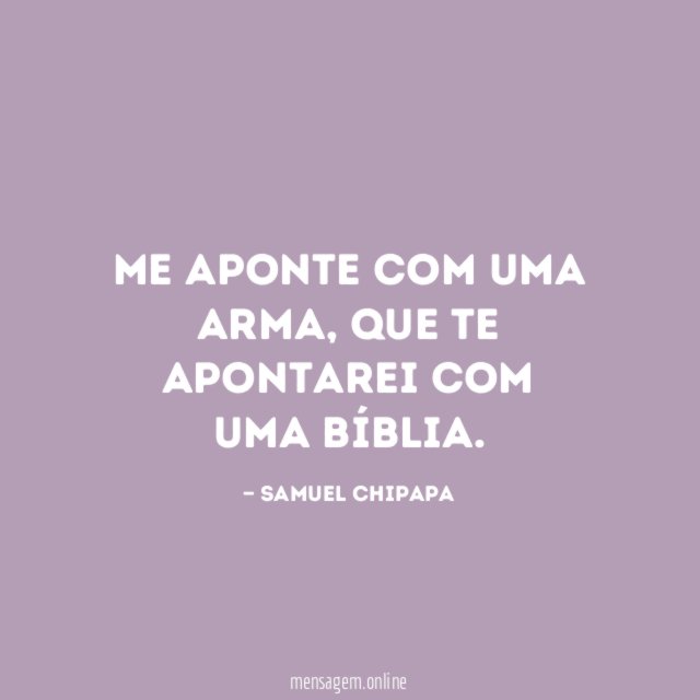 Me aponte com uma arma
