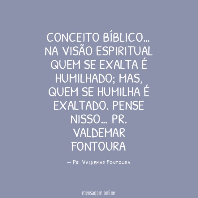 Conceito bíblico…