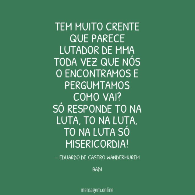 TEM MUITO CRENTE QUE PARECE LUTADOR DE MMA