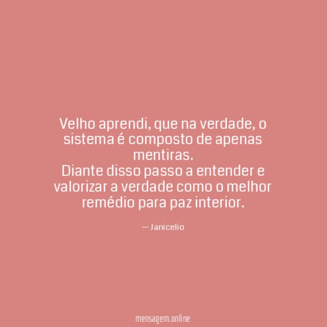 Velho aprendi