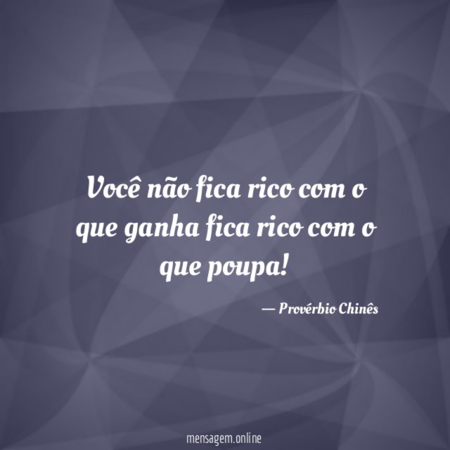 Você não fica rico com o que ganha