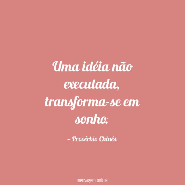 Uma idéia não executada