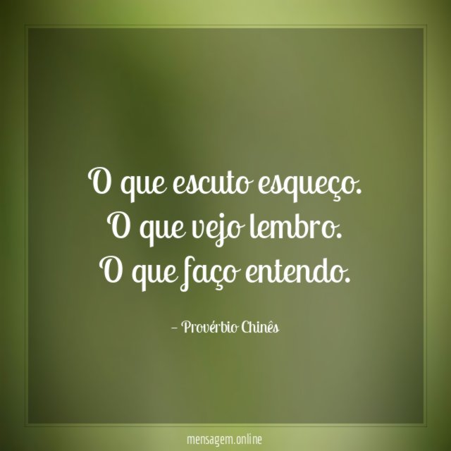 O que escuto esqueço