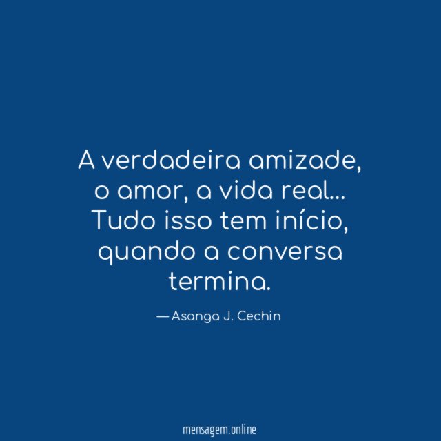 A verdadeira amizade