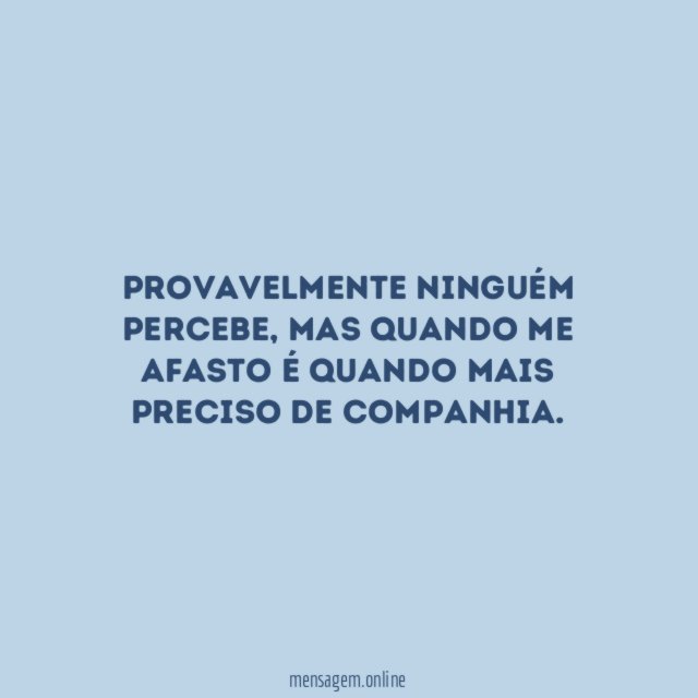 Provavelmente ninguém percebe