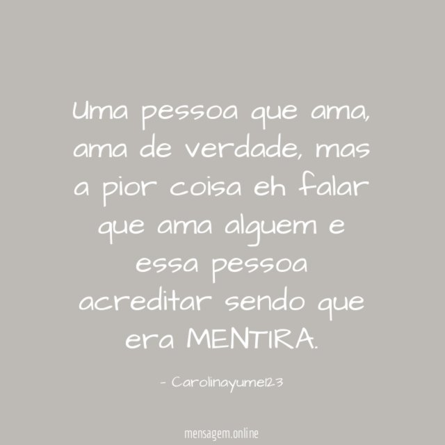 Uma pessoa que ama