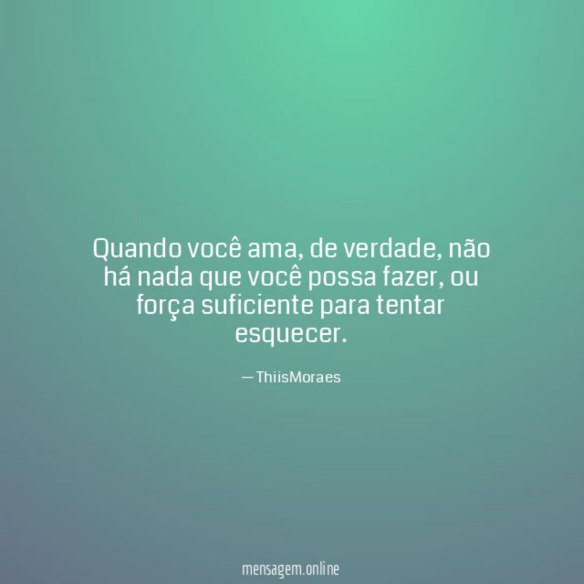 Quando você ama