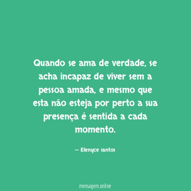 Quando se ama de verdade