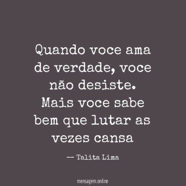 Quando voce ama de verdade