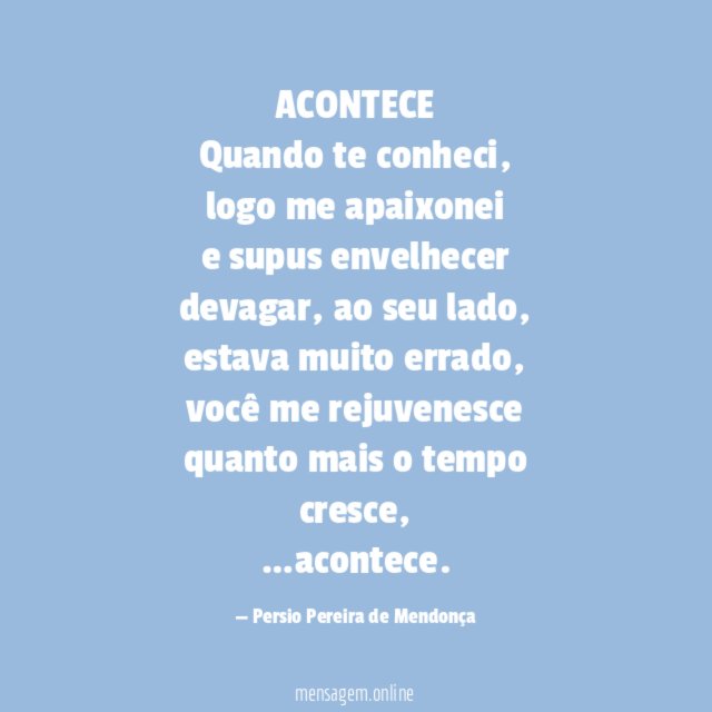 ACONTECE Quando te conheci
