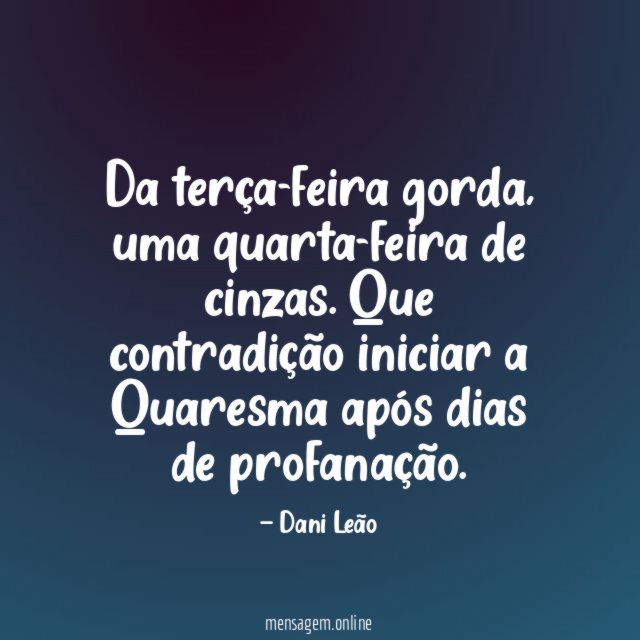 Da terça-feira gorda