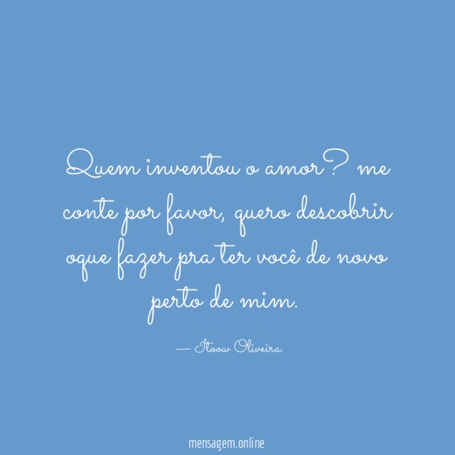 Quem inventou o amor