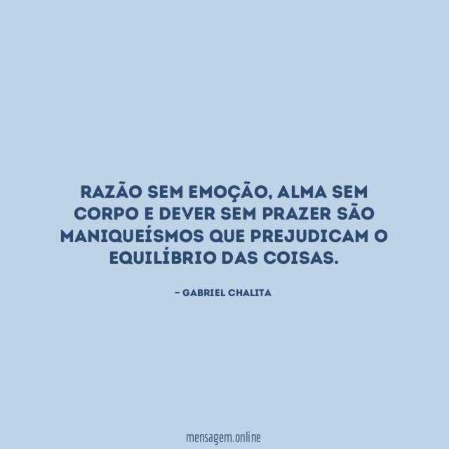 Razão sem emoção