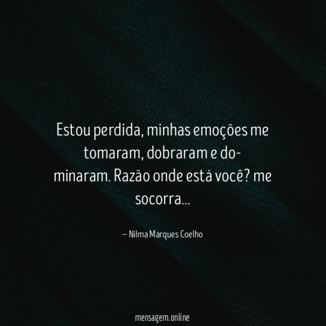 Estou perdida