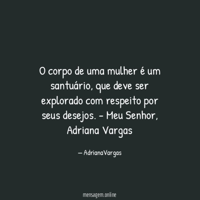 O corpo de uma mulher é um santuário