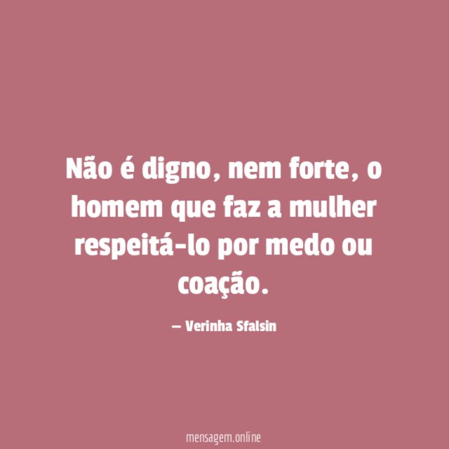Não é digno