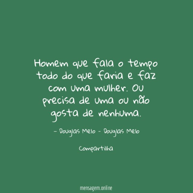 Homem que fala o tempo todo do que