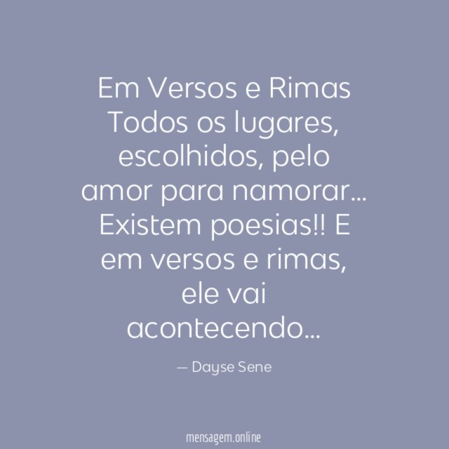 Em Versos e Rimas